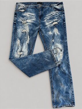 Men’s Distressed Denim Jeans Size 48/32